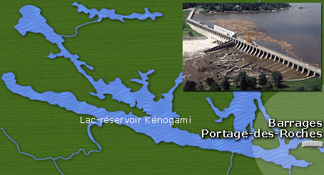 Le barrage Portage-des-Roches