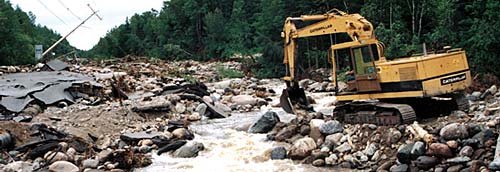 The Route 170 reconstruction works